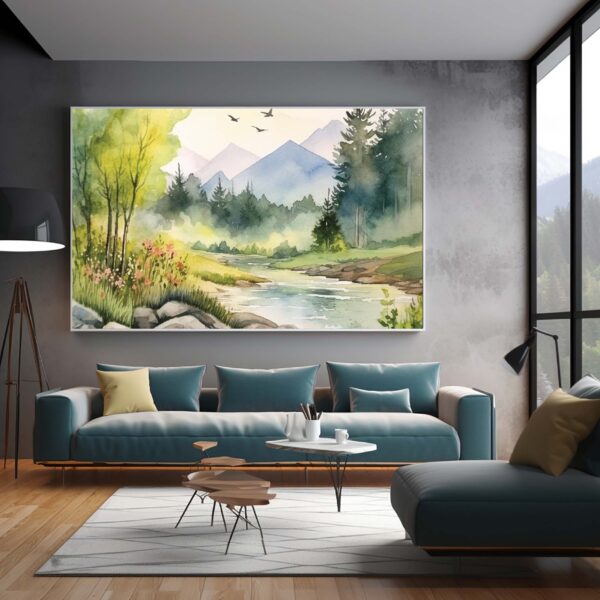 Abstract Mountain Printable Art