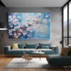 Nature Painting Forest Texture Wall Art  & Living Room Wall Decor Set-049