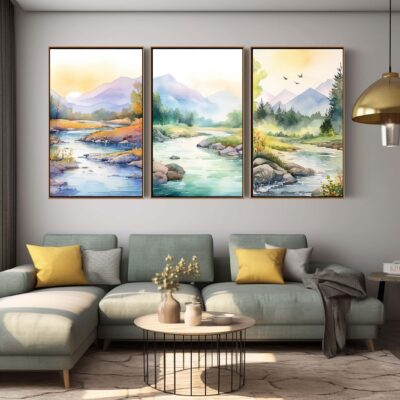 Abstract Mountain Printable Art