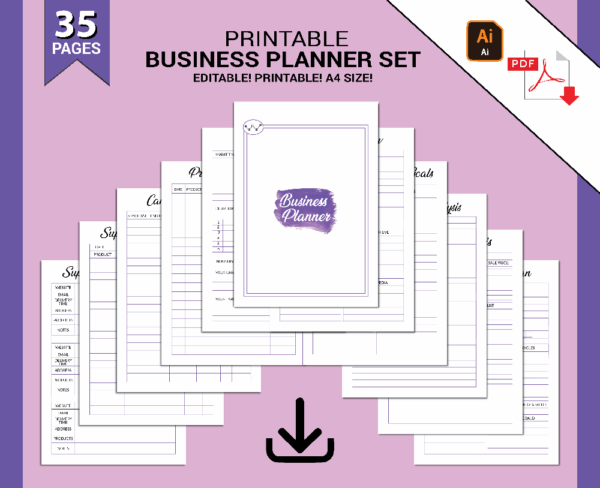 Printable Business Planner Set