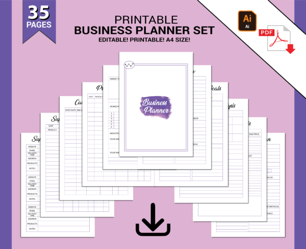 Mockup Printable Business Planner-DP013