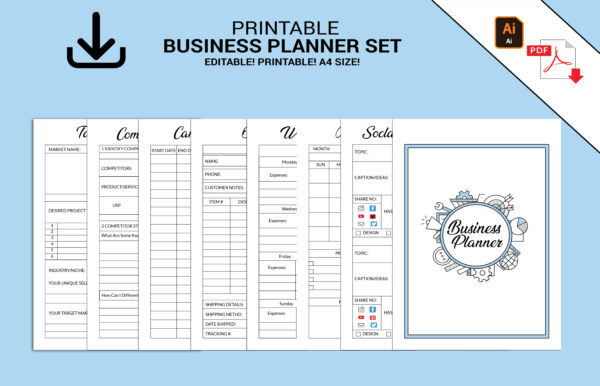 Printable Business Planner-DP011