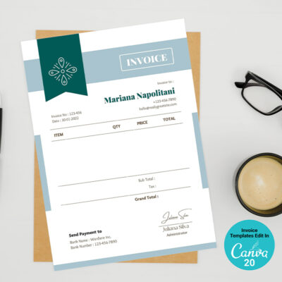 Invoice Template -CANVA invoice template