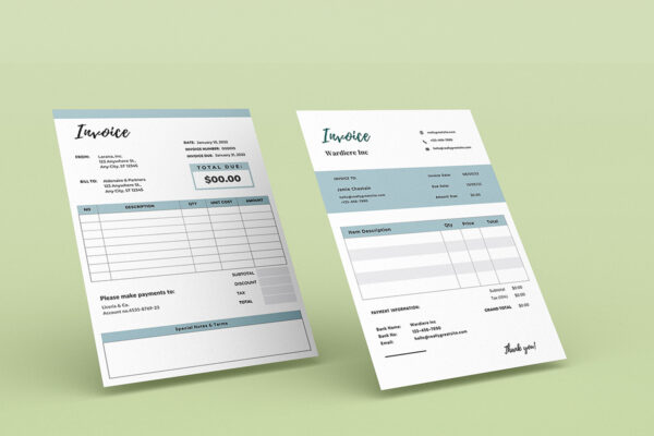 Invoice Template -CANVA invoice template