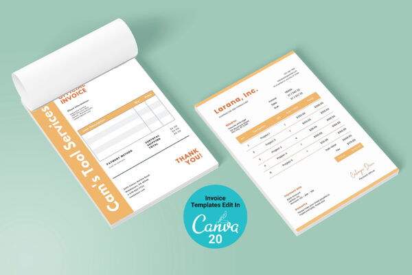 Invoice Template -CANVA invoice template