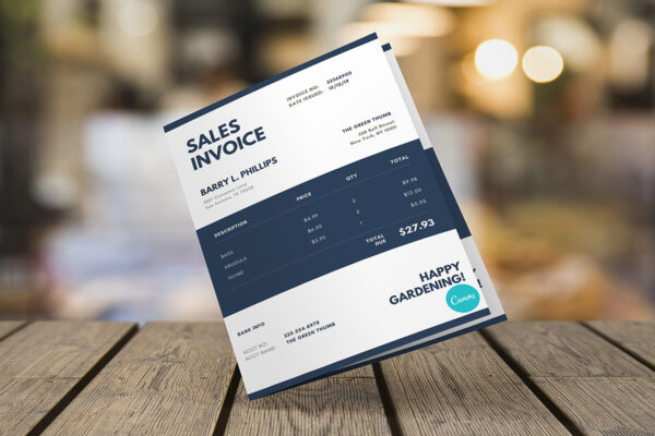 Invoice Template -CANVA invoice template