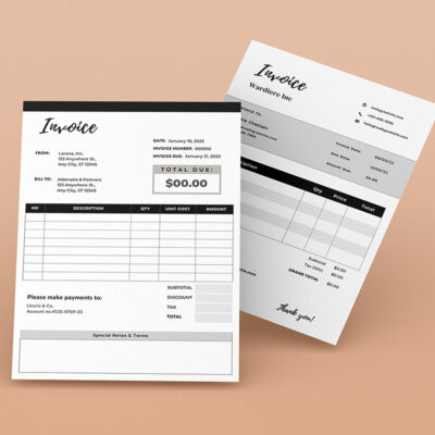 Invoice Template -CANVA invoice template