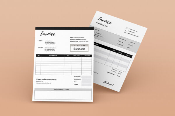 Invoice Template -CANVA invoice template