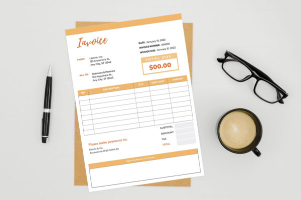 Invoice Template -CANVA invoice template