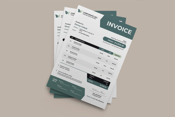 Invoice Template -CANVA invoice template