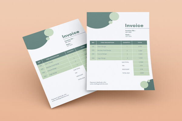 Invoice Template -CANVA invoice template