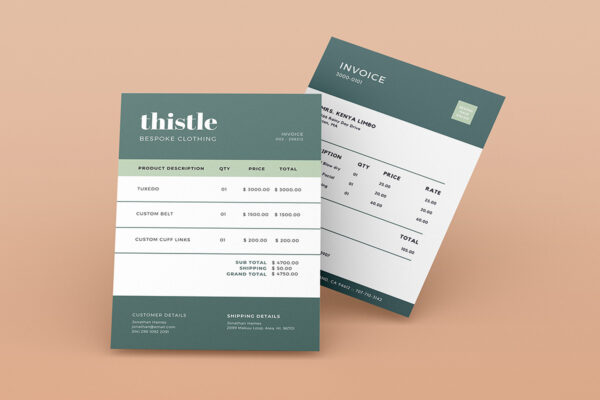 Invoice Template -CANVA invoice template