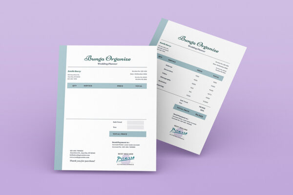 Invoice Template -CANVA invoice template