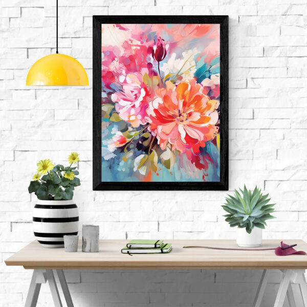 Printable Abstract Flower Wall Art 09