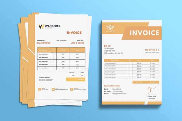 Invoice Template -CANVA invoice template