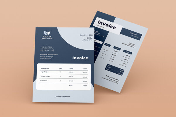 Invoice Template -CANVA invoice template
