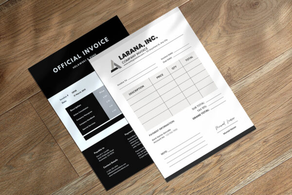 Invoice Template -CANVA invoice template