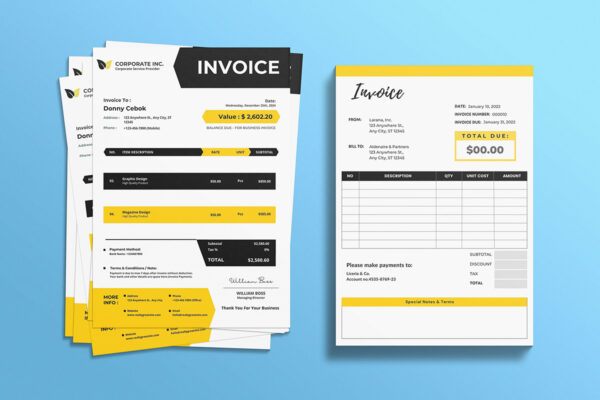 Invoice Template -CANVA invoice template