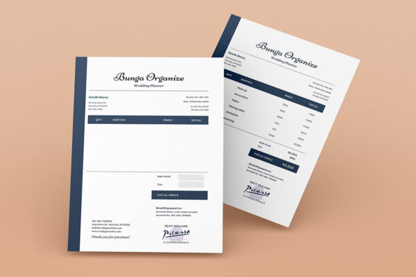 Invoice Template -CANVA invoice template
