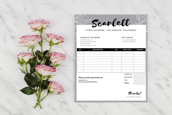 Invoice Template -CANVA invoice template