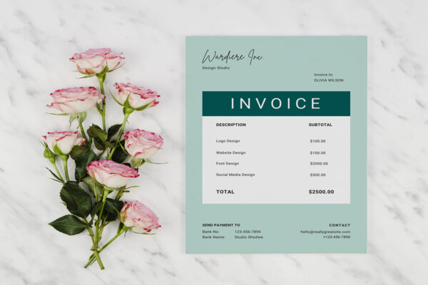 Invoice Template -CANVA invoice template