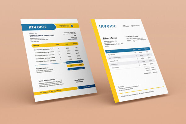 Invoice Template -CANVA invoice template
