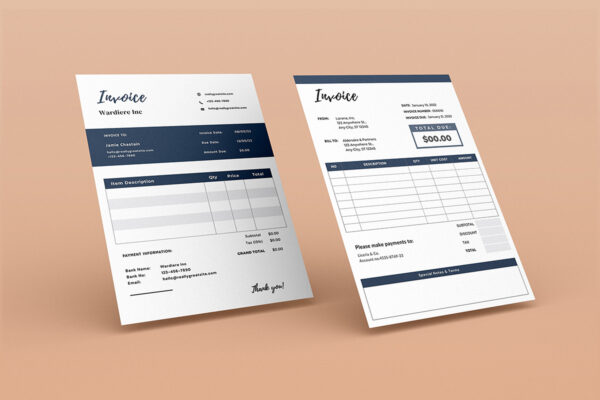 Invoice Template -CANVA invoice template