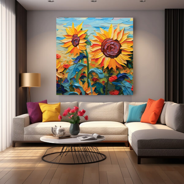 Sunflower canvas prints wall art 08