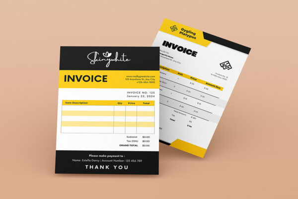 Invoice Template -CANVA invoice template