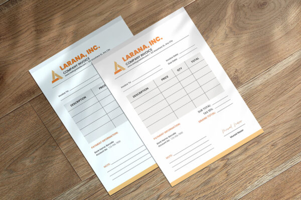 Invoice Template -CANVA invoice template