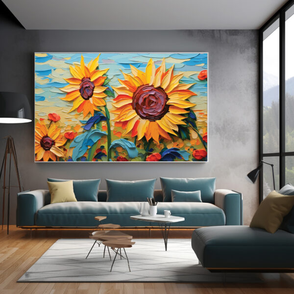 Sunflower canvas prints wall art 08