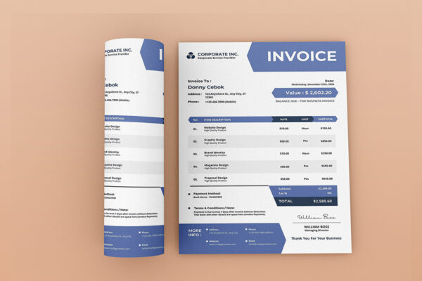 Invoice Template - CANVA invoice template