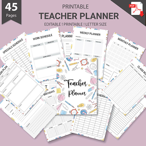 600-600 teacher planner