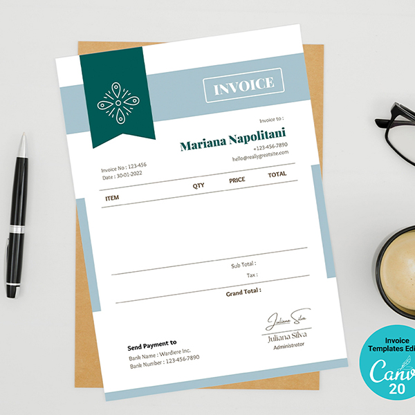 Invoice Template -CANVA invoice templateInvoice Template -CANVA Invoice Template -CANVA invoice template