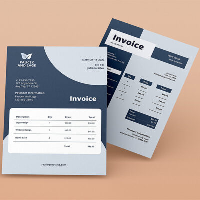 Invoice Template -CANVA invoice template