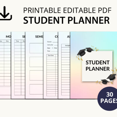Printable Student Planner (01)