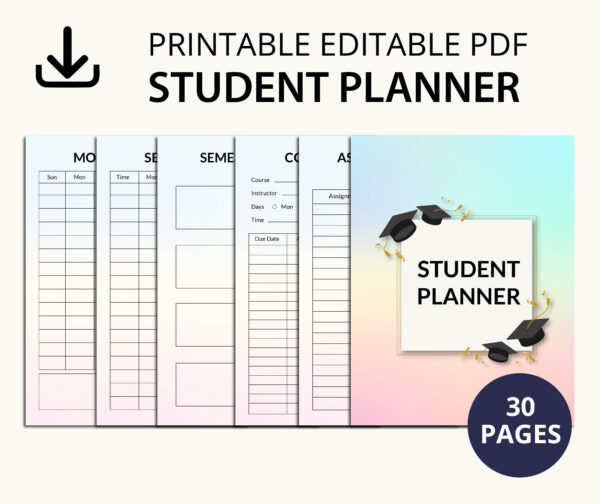 Printable Student Planner (01)
