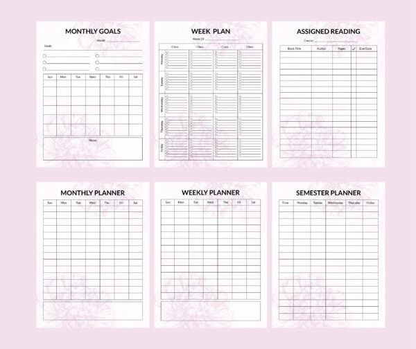 Printable Student Planner-DP024