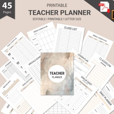mockup (1) Printable Teacher Planner