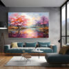 Abstract And Colorful Natural Scenery Wall Art 018