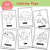 Alphabets Coloring Page For children, Coloring Pages to help Learn the Alphabet, Color Page For Boys & Girls (Ages 3-5)