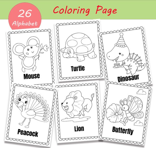 Alphabets Coloring Page For children, Coloring Pages to help Learn the Alphabet, Color Page For Boys & Girls (Ages 3-5)