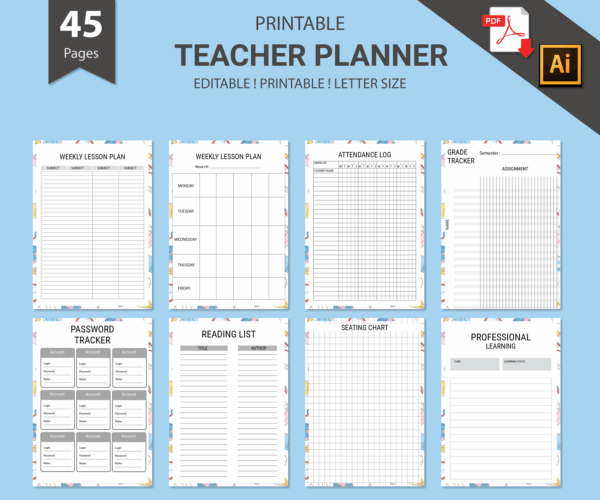mockup-6 Printable Teacher Planner-DP019