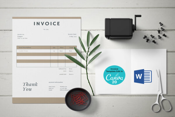 Invoice Template -CANVA invoice template Invoice Template -CANVA invoice template