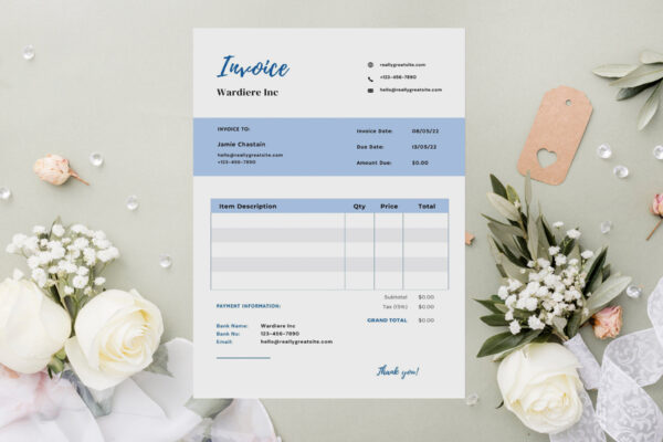 2 Invoice Template -CANVA invoice template