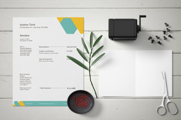 Invoice Template -CANVA invoice template