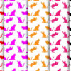 Black and White Cat Digital Paper & Seamless Pattern-060