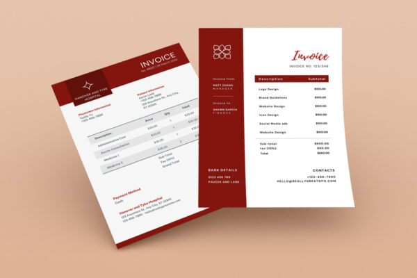 Invoice Template -CANVA invoice template