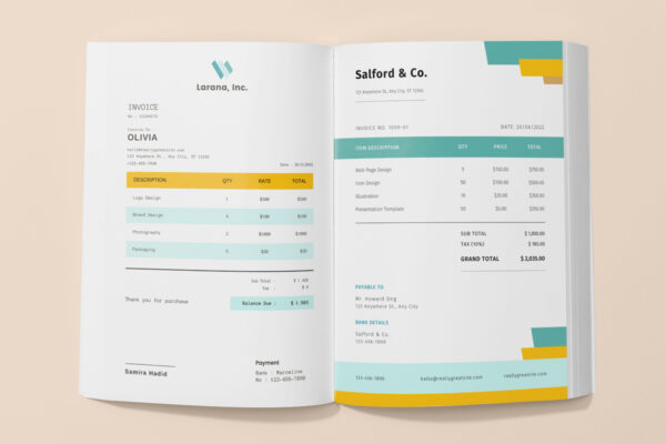 Invoice Template -CANVA invoice template