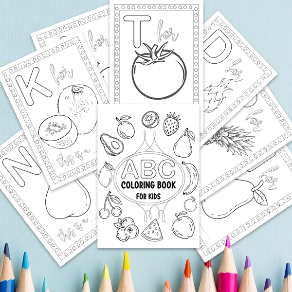 600-600 Alphabet Color Page For Boys & Girls-CB09